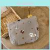 Cute Japanese Style Cat Linen Cosmetic Bag Lipstick Storage Pouch Pen Case Black Gray Beige Soft Canvas Zipper Closure