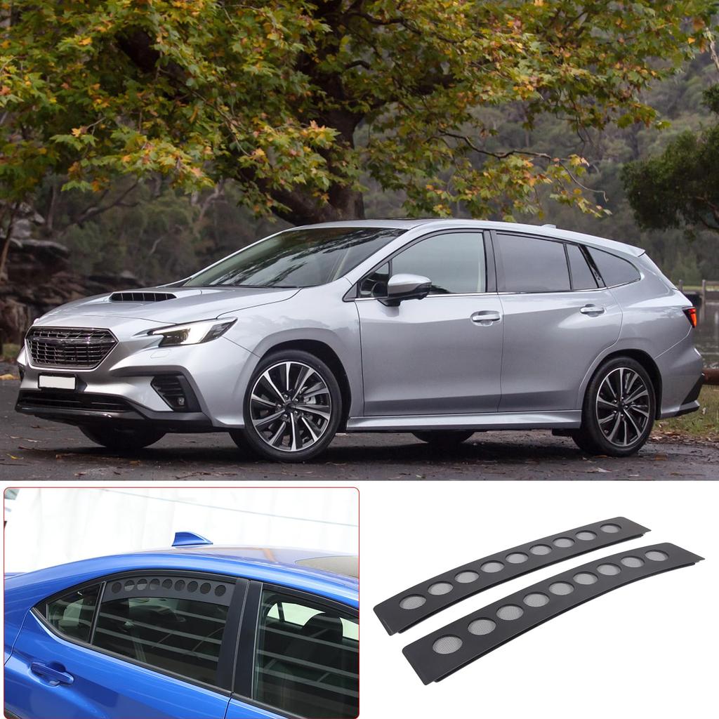 Compatible with Subaru WRX Rear Door Window Rear Door Window Glass Decorative Window Cover Rear Door Glass Trim Protective Custom Exterior Aluminum