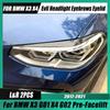 Для BMW X3 G01 X4 G02 ABS глянцевый автомобильный фара Evil, комплект для бровей и век, корпус 20i 25d 25i 30d 30i 35i 45e M40i M40d