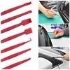 7pcs Car Window Vinyl Wrap Squeegee Rubber Scraper Film Wrapping Blades Kit Ice Remover Cleaning Wash Squeegee Snap-off Tools