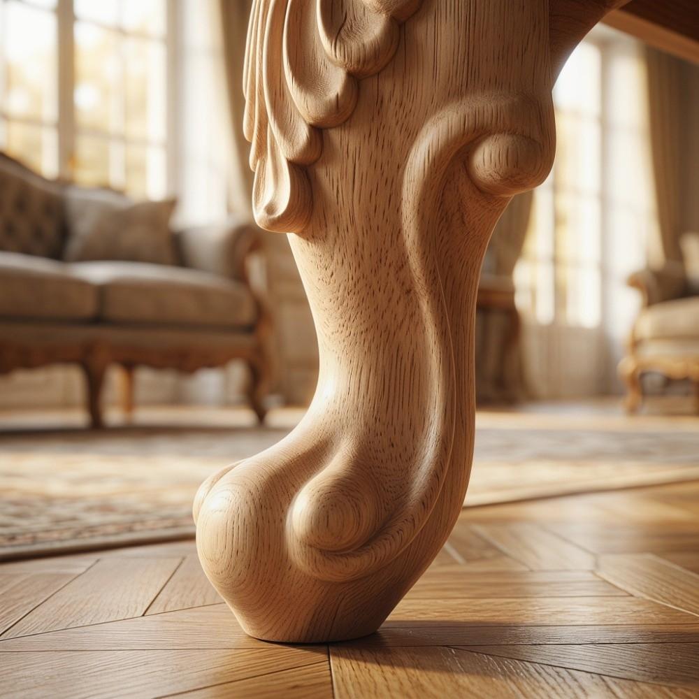 Solid Wood Wooden Furniture Feet Brown European Carved Legs Sofa Replacement Legs Table