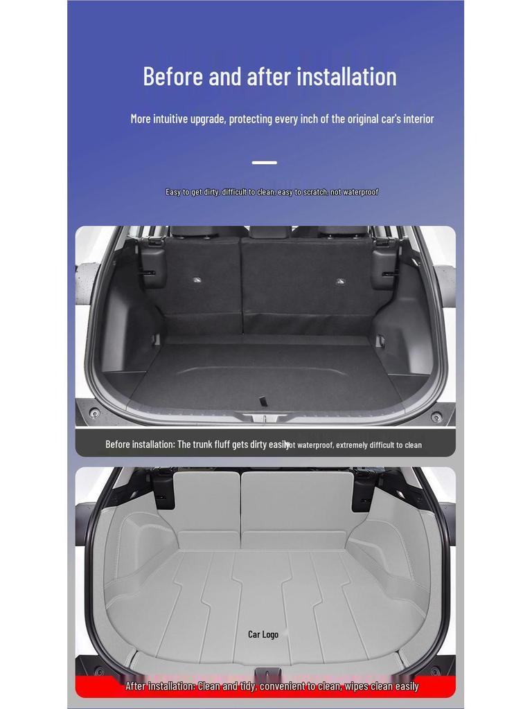 Коврик в багажник и бампер для Toyota RAV4 2025 (Стиль 23-24)