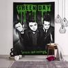 Стена с принтом рок-группы GGreen Day, Большой настенный гобелен, Арт, Научная фантастика, Комната, Домашний декор, Декор, Покрывало