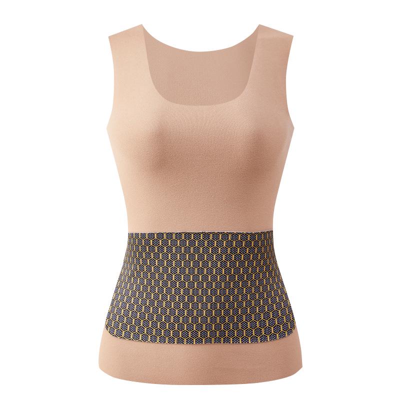 "2423 Women's Double-Sided Velvet Warm Vest for Autumn and Winter - Seamless Heating Patch for Outerwear and Innerwear"