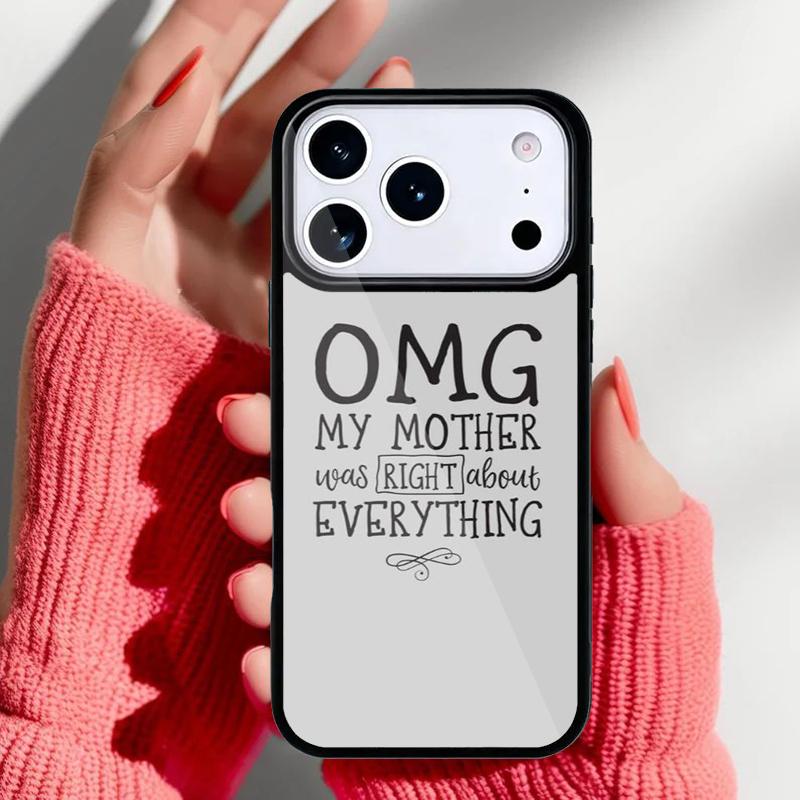 Мама была права во всем Чехол для телефона для iPhone 17 Air 16e 15 14 13 Pro Max Задняя крышка для 12 11 Pro Coque