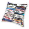 Jazz Music Classic Albums Square Pillowcase Polyester Linen Velvet Creative Zip Decorative Pillow Case Room Cushion Cover