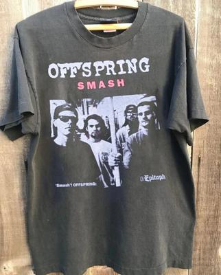 Футболка The Offspring, Футболка The Offspring Band, Угольно-серая хлопковая футболка, Унисекс S-5XL, Унисекс футболка