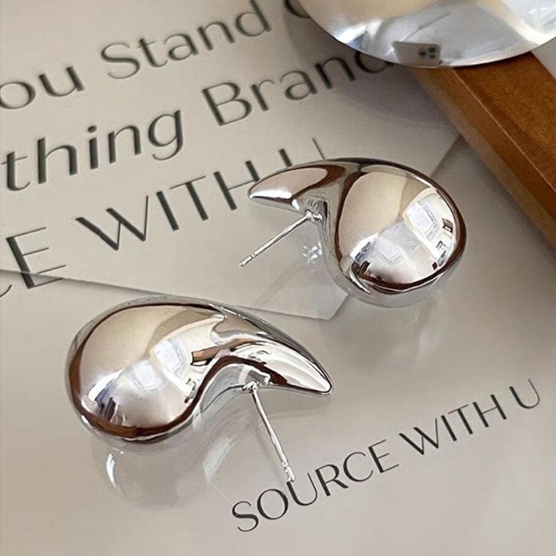 Винтажные позолоченные массивные серьги-капли в форме купола для женщин, блестящие серьги-капли, преувеличенные ювелирные подарки