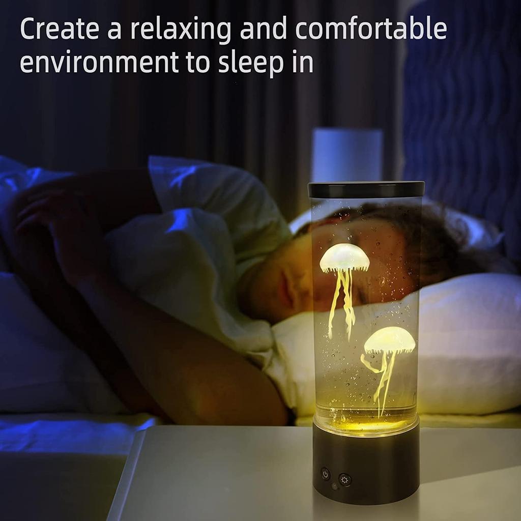 Медуза Лава Медуза 17 цветов Медуза Аквариум Настольная атмосфера Лампа с дистанционным управлением Аквариум Ночной Светильник для Домашнего Офиса Настольный Отличный Подарок для