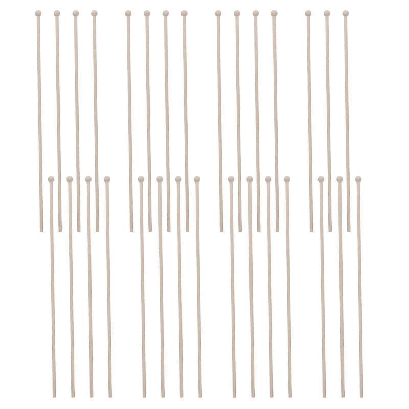 Hand Held Wooden Flagpole for Garden Display 30Pcs Durable Wood Set