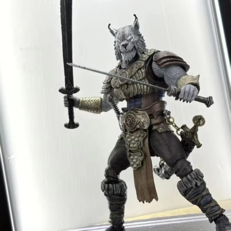In Stock Savage Crucible Purgatory Double Sword Wolf Personality Warrior Action Figure Fantasy Model Collection Ornament Gift