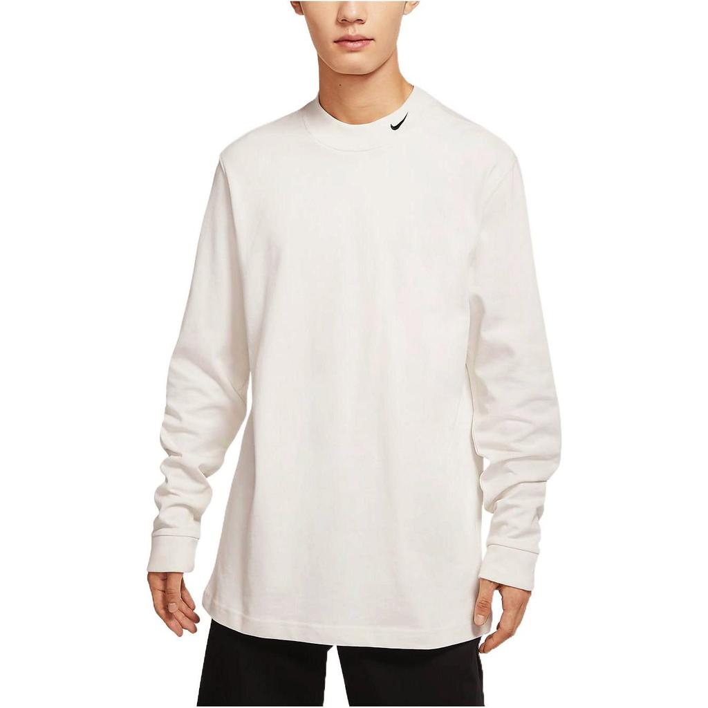 Nike Футболки мужские белые с круглым вырезом умеренного прямого кроя DX5869-030