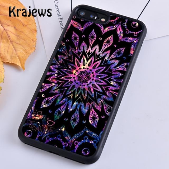 Krajews Чехол-накладка в индийском стиле с яркой мандалой для iPhone 17 Air 16 15 14 plus 11 12 13 pro max coque Fundas
