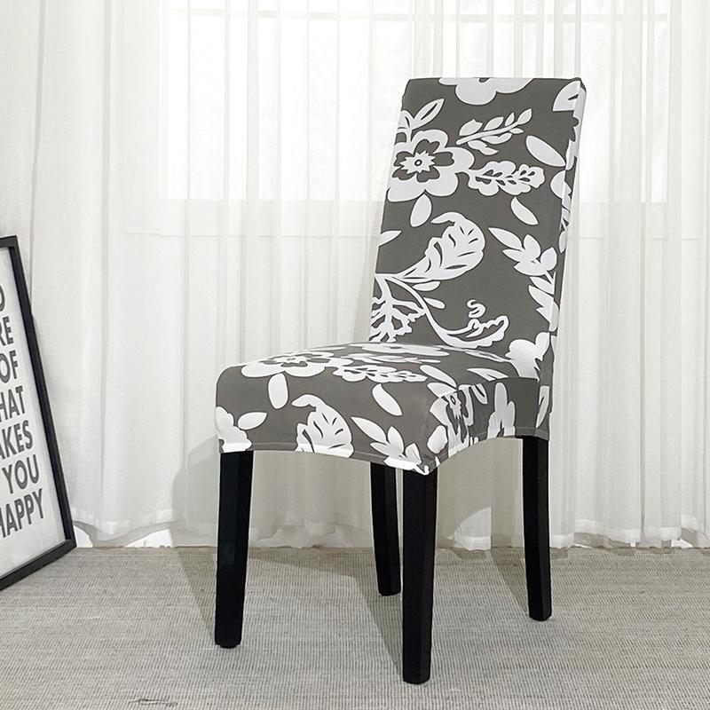 Stretch Spandex Dining Chair Cover Removable Washable Anti Dust Seat Protector Slipcover Multicolor For Home Kitchen