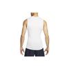 Nike Dri-FIT Плотный Без рукавов Фитнес Логотип Удобная Майка Мужские топы Белый FB7914-100