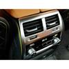 For BMW 5 Series G30 2018-  ABS Silver Rear Air Outlet Vent Frame Trim