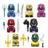 Mini Force Movie Series Powered Building Blocks Yellow Green Soliders Red Warrior Mighty Morphin Action Figures Toys Kids Gifts