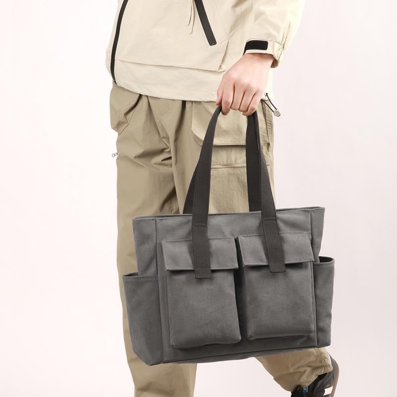 Винтажная холщовая сумка-мессенджер для женщин - водонепроницаемая сумка с несколькими карманами, прочная сумка через плечо для путешествий на свежем воздухе и ежедневных поездок на работу