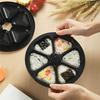 6 In 1 Triangle Rice Ball Sushi Lunch Box Japanese Sushi Mold for Making Seaweed Rice Roll Making Tool Mold