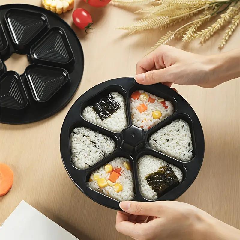 6 In 1 Triangle Rice Ball Sushi Lunch Box Japanese Sushi Mold for Making Seaweed Rice Roll Making Tool Mold