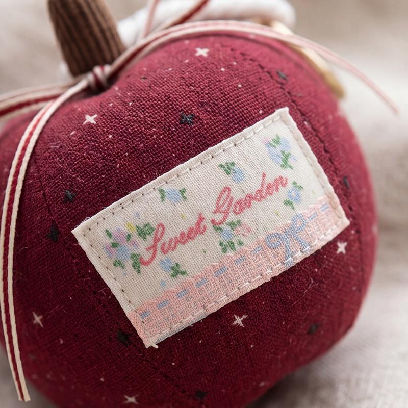 Funny Apple Pendant Candy Color Bowknot Decor Soft Fruit Toys Dolls Christmas Eve Christmas Gifts for Girls