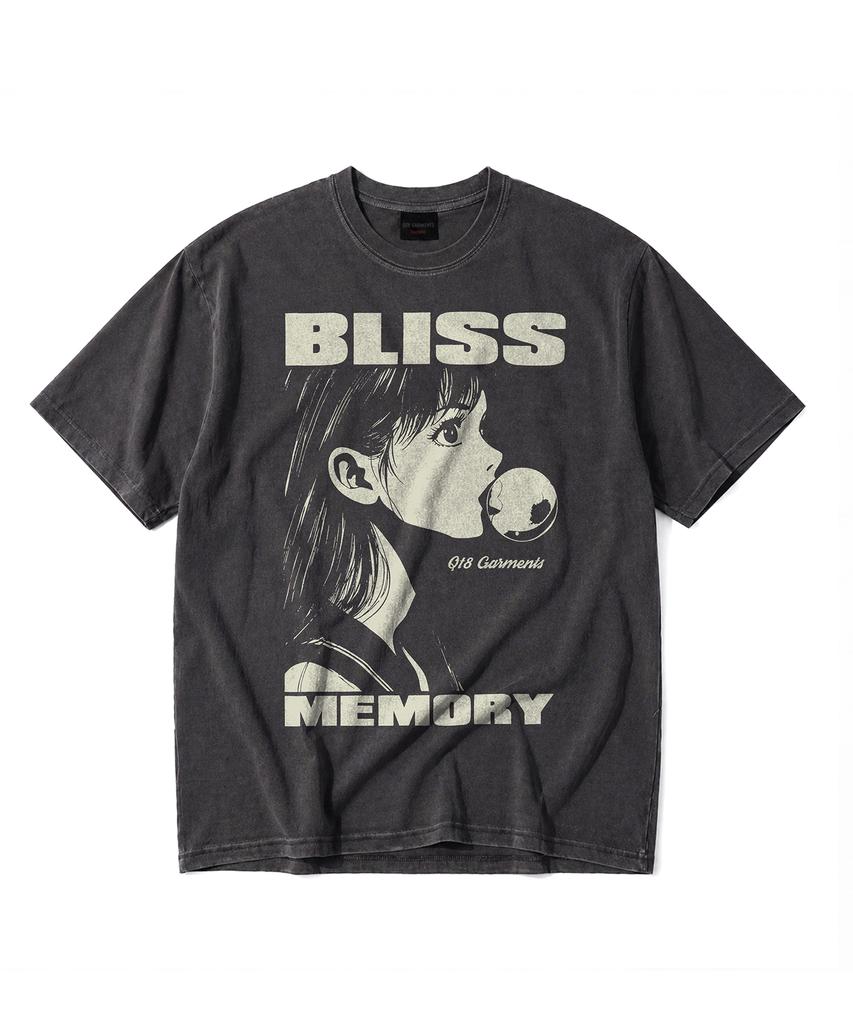 QT8 GARMENTS Lb Bliss Pigment Washed Tee (Charcoal)