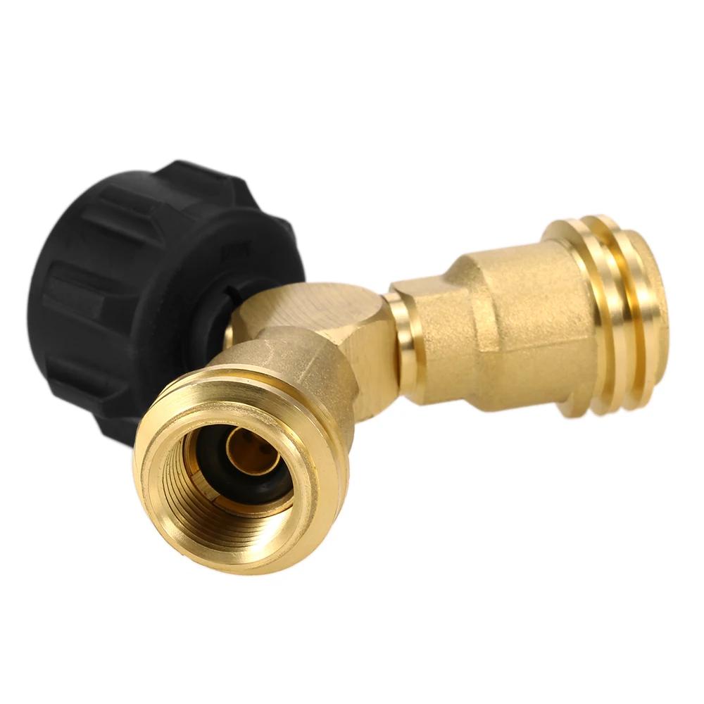Outdoor Camping Hiking Stove Adaptor Propane Tank Y-Splitter Adapter Two Furnace Connector Way LPG Adapter Tee Connector