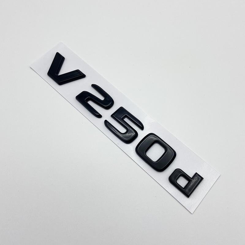 DZECY1 3D Letters V200d V220d V250d V300d V350d ABS Emblem for Mercedes Benz V Class Car Fender Badge Trunk Nameplate Logo Sticker