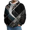 Men's Knit Hooded Sweatshirt Casual Long-Sleeve Sweatshirt