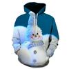 Autumn Winter Christmas Snowman Christmas Deer 3D Printed Hoodie Unisex Personality Casual Sport Hooded Children's Clothing Tops