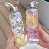 550ML Plastic Water Bottle Portable Gym Sport Water Bottle Bowknot Love Pattern Leakproof Water Cup Little Daisy Office Bottle