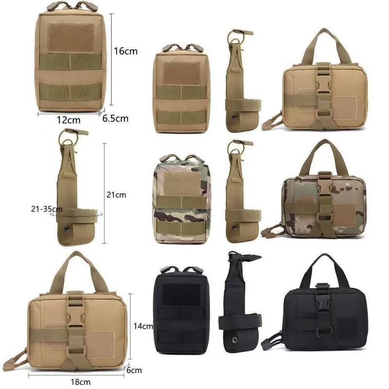 Tactical Dog Harness Vest Set With Collar Elastic Leash MOLLE Pouches Water Bottle Holder Medium Large Breeds