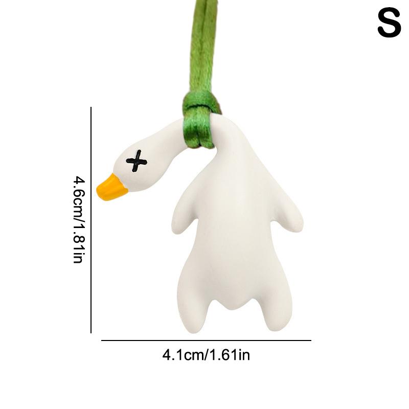 S/L Funny Color Changing Swing Goose Roasted Color Change Duck Car Ornament Auto Decoration Duck Rear View Mirror Accessories