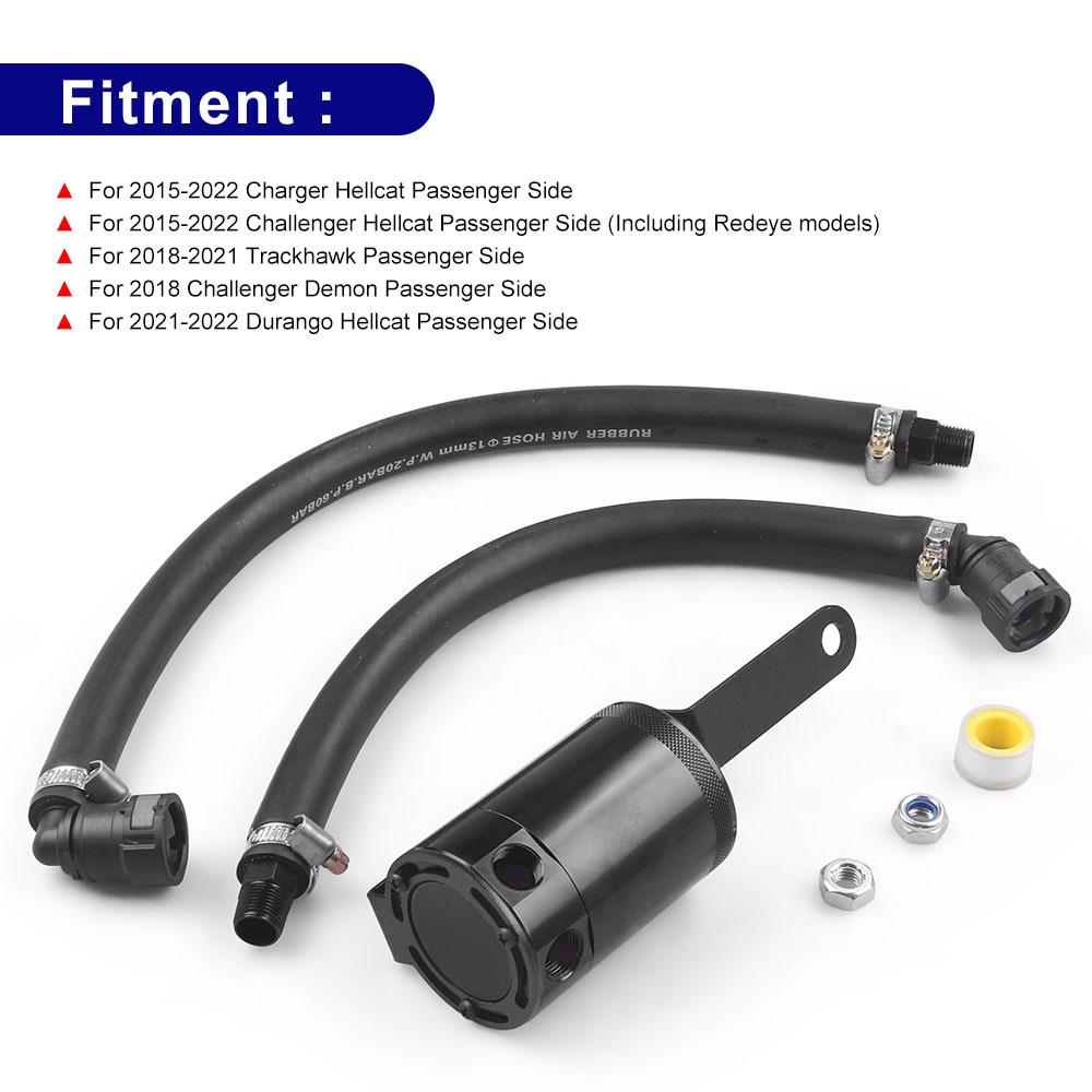 Oil Separator Co.3.0 Oil Separator For Charger Hellcat And Challenger 15-22 For Demon 2018 For Trackhawk 18-21 For Durango Hellcat