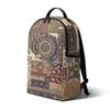 International Station Pod Pattern Custom Backpack Retro Ethnic Style Minimum Order Travel Commemorative Bag