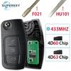 Выкидной Пульт для Автомобильного Ключа 433 МГц Чип 4D63/4D60 Для Ford Fusion Focus Mondeo Fiesta Galaxy F021 Лезвие HU101