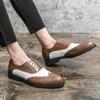 Mens British Brogues Leather Shoes Luxury Brand Men Business Dress Shoes Casual Social Shoe Male Wedding Footwear Zapatos Hombre