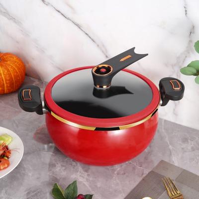 Кастрюля для супа Yousheng с антипригарным керамическим покрытием и крышкой 7 л, скороварка для быстрого приготовления, многофункциональная посуда для плиты