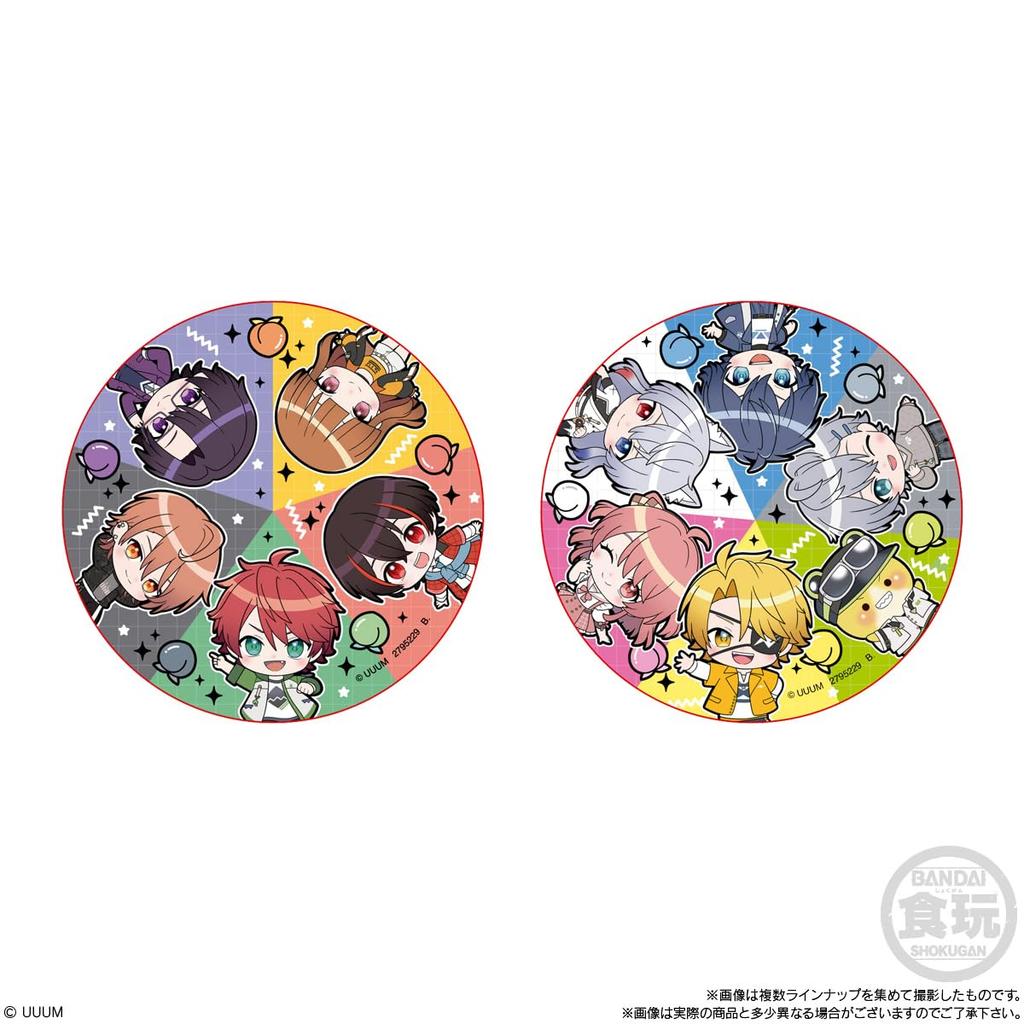 BANDAI Colorful Peach Character Magnets (14 pieces) Candy Toys/Gum