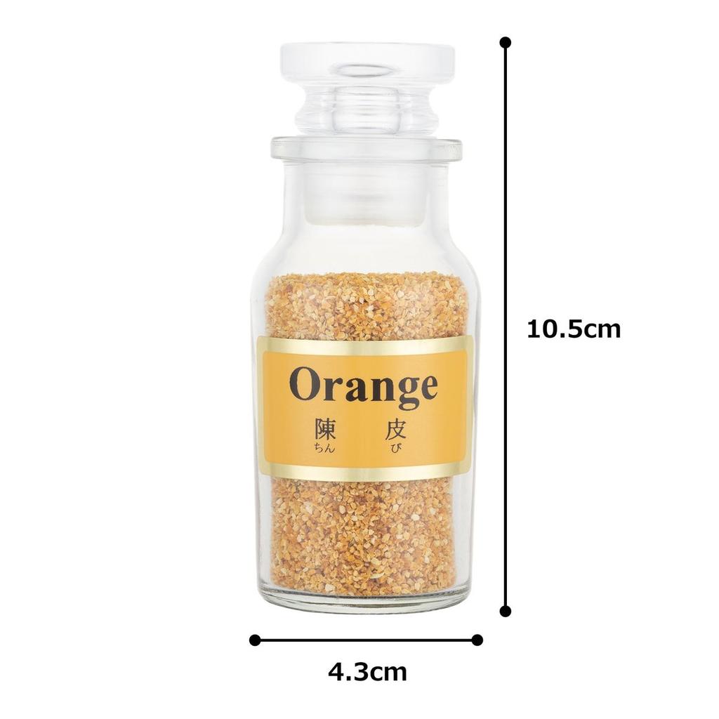 Asaoka Spice Chenpi Dried Mandarin Orange Peel Powder Glass Bottle 30g - Premium Japanese Citrus Seasoning for Chinese Cooking