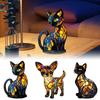 Animal Table Lamp Creative Resin Ambient Light New Art LED Night Light Resin Statue for Wedding Party Shelf Bedroom Home Bed