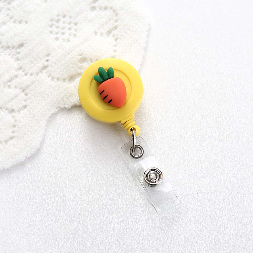 Supplies Cartoon ID Badge Holder Clip ID Name Holder Credit Card Holder Clip Retractable Badge Reel