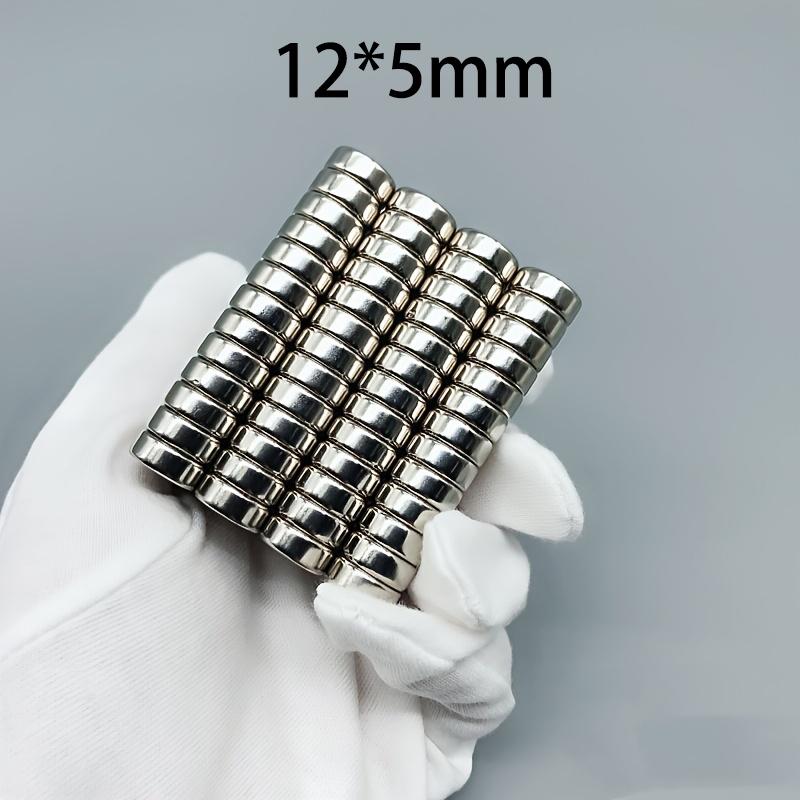 10 шт. круглых магнитов 12x5 мм, Магнитный лист 12x5 мм, Подходит для холодильника, кухни, хранения