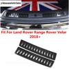Rear Trunk Door Sill Plate Guard Pad Skid Trim For Land Rover Range Rover Velar 2018 -  Stainless Steel Interior Accessories