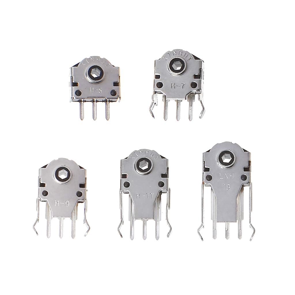 RUIZHI 25pcs Mouse Wheel Encoder Switch High Precision Decoder Mouse Scroll Wheel Encoder Mm Models 5 5/7/9/11/13 (5 Pieces)