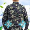 Куртка с кондиционером Камуфляжная Охлаждающая Мужская USB Длинный рукав Защита от солнца Пальто с вентилятором для офиса