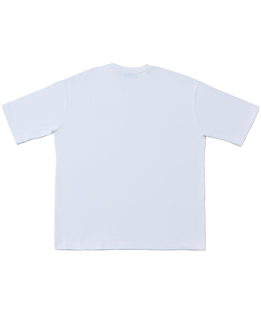 TEN PAST SEVEN Lettering Print T-Shirt - White