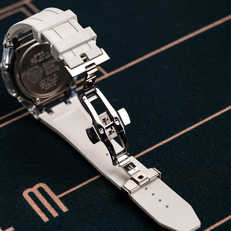 Casio Унисекс Часы с Жидкокристаллическим/Аналоговым Двойным Дисплеем Серия Красные GA-2100-4A-
