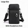 Waterproof Nylon Mini Crossbody Phone Bag for Women Heart Metal Zipper Multi Compartment Shoulder Arm Bag Phone Purse Wallet