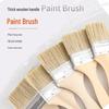 Soft Bristle Wool Brush for Paint Coating - No-Shed, No-Marks, Ideal for Latex Paint, Barbecue, Baking, and Small Painting Tasks.